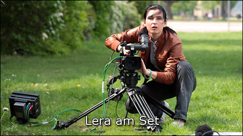Lera am Set